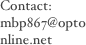 

Contact:
mbp867@optonline.net